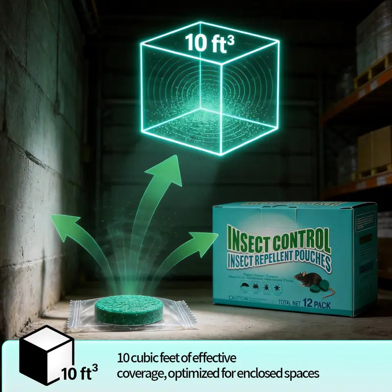 Natural Peppermint Rodent & Pest Repellent Tablets (12-Pack)