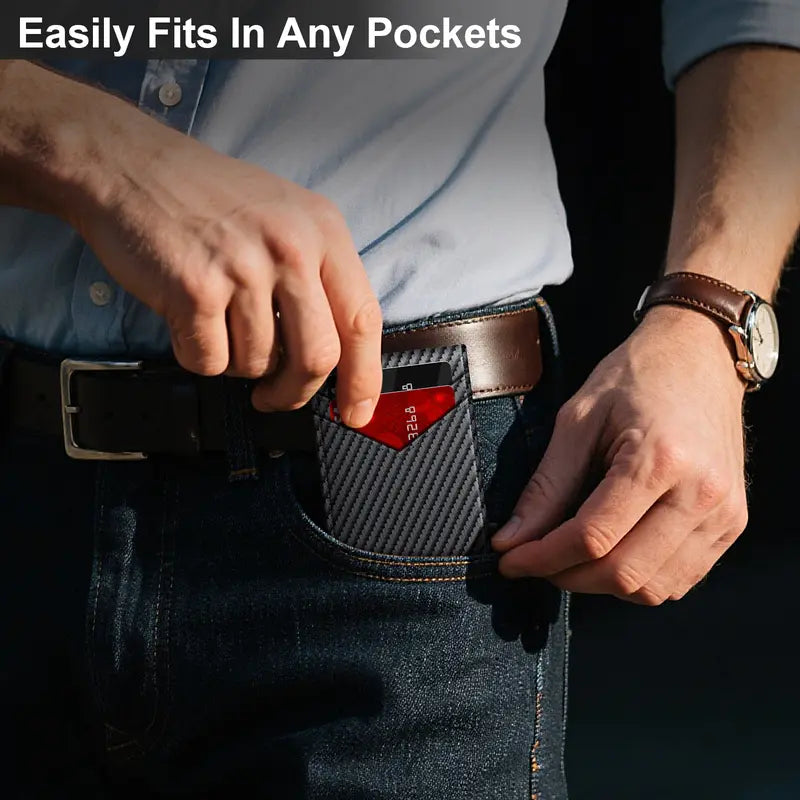 Instant Pop-Up RFID Blocking Minimalist Bifold Wallet