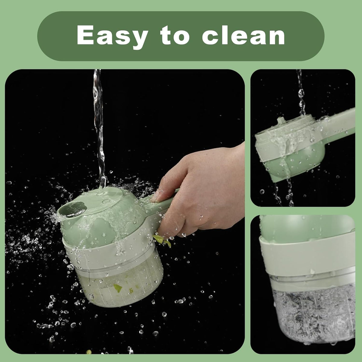 4-in-1 Handheld Electric Vegetable Cutter & Chopper