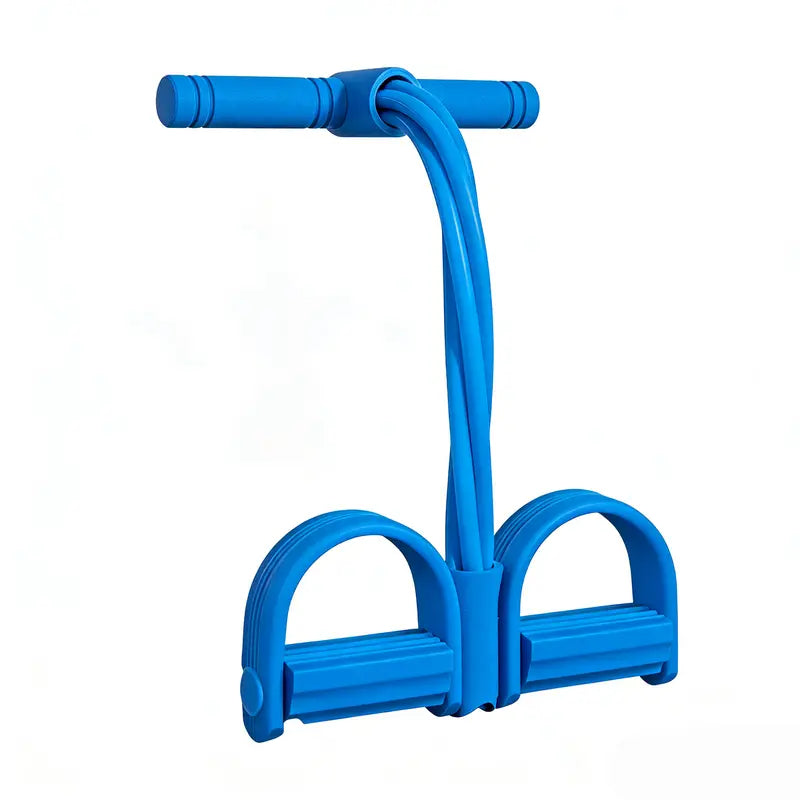 Pedal Resistance Band Trainer - Elastic Seated Full-Body Workout System For Home & Rehab