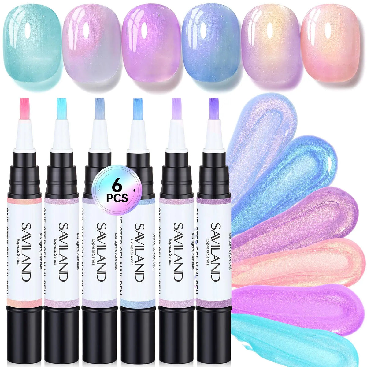 Aurora Cat Eye Gel Nail Pen Kit - Create Salon-Worthy Nails In Minutes