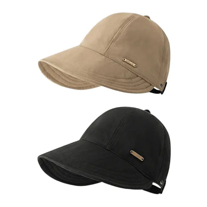 Wide Brim Ponytail Sun Hat - UPF 50+ Shade For No Hat Hair Comfort