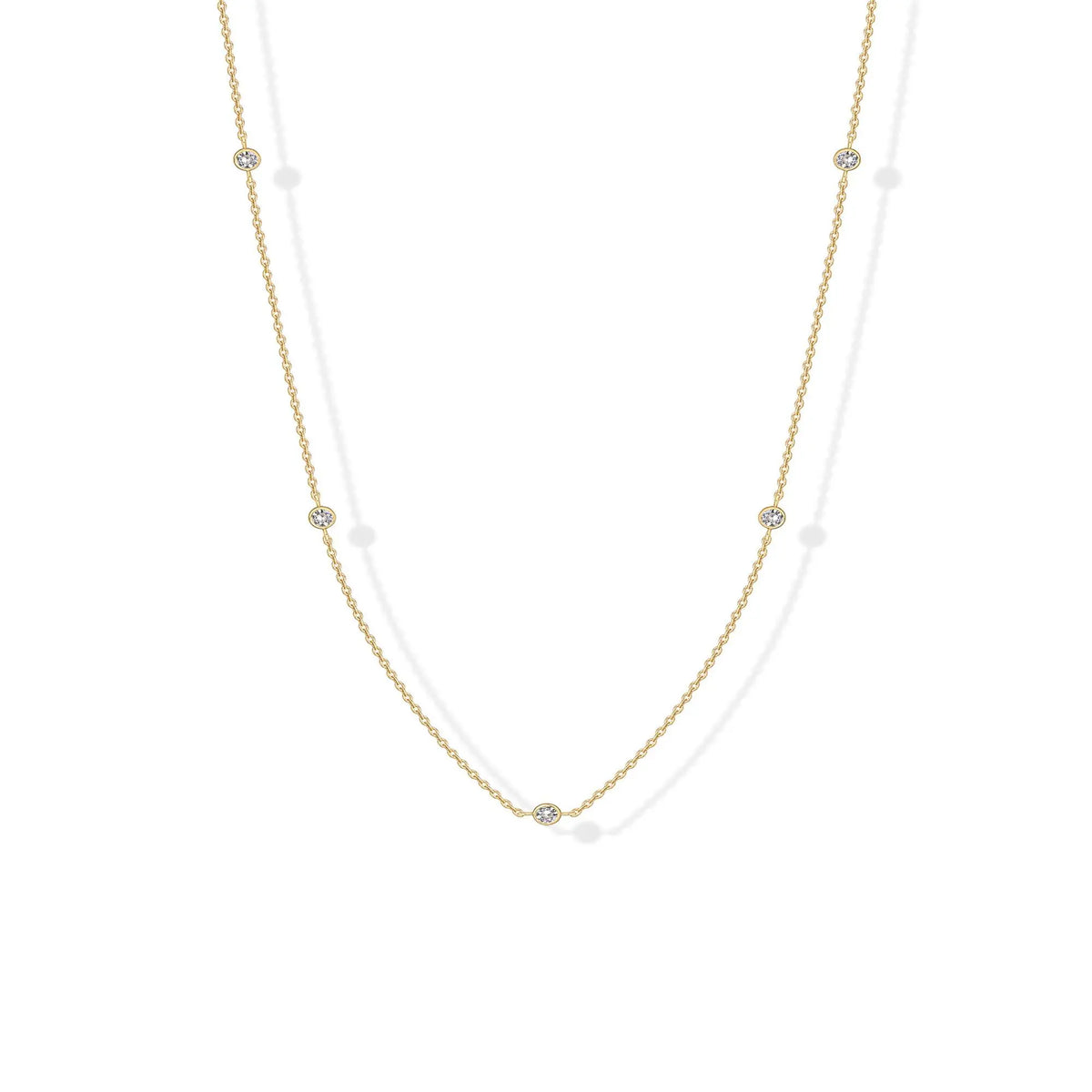 Dainty CZ Necklace - Lightweight Sparkle For Everyday Elegance
