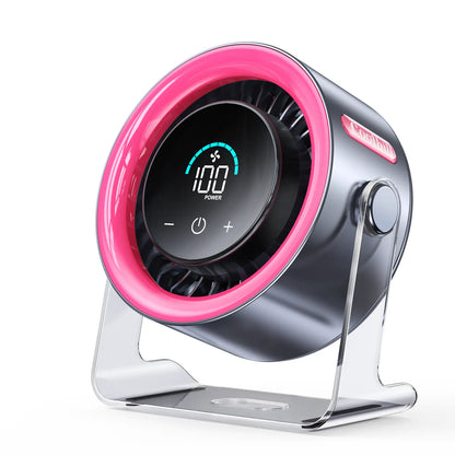 Turbo Desk Fan - 100-Speed Adjustable Airflow For Instant Personal Cooling