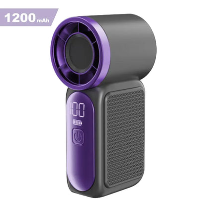 Mini Handheld Fan - 6-Speed LED Control for Instant Personal Cooling Anywhere