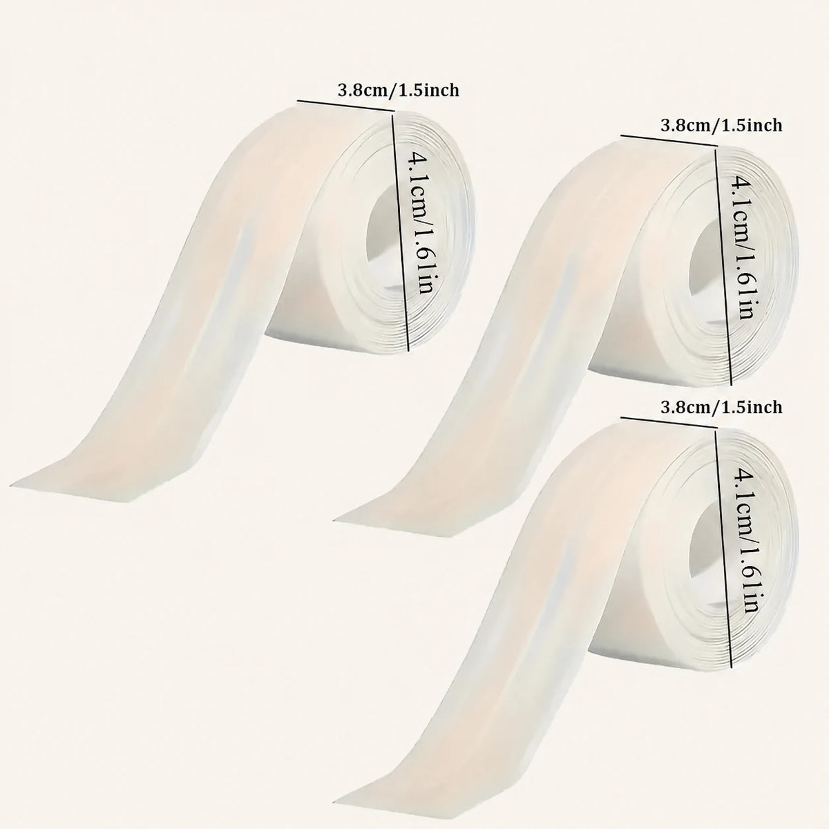 Waterproof Caulk Tape - Peel & Stick Seal For Clean Bathroom Edges