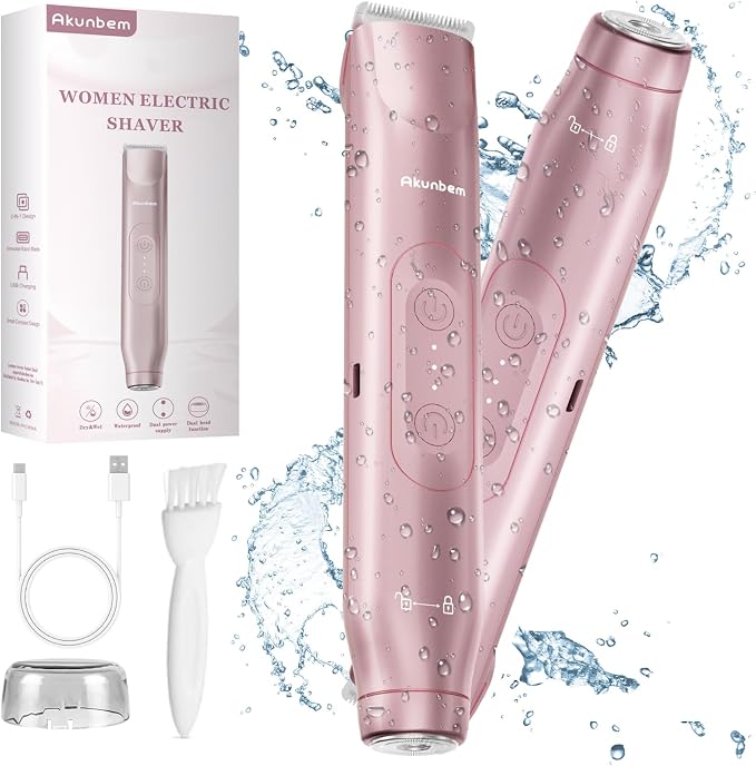 Painless Dual-Head Women Electric Shaver for Flawless Smooth Skin