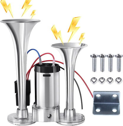 Blast Through Traffic with 150dB Dual Air Horn Power