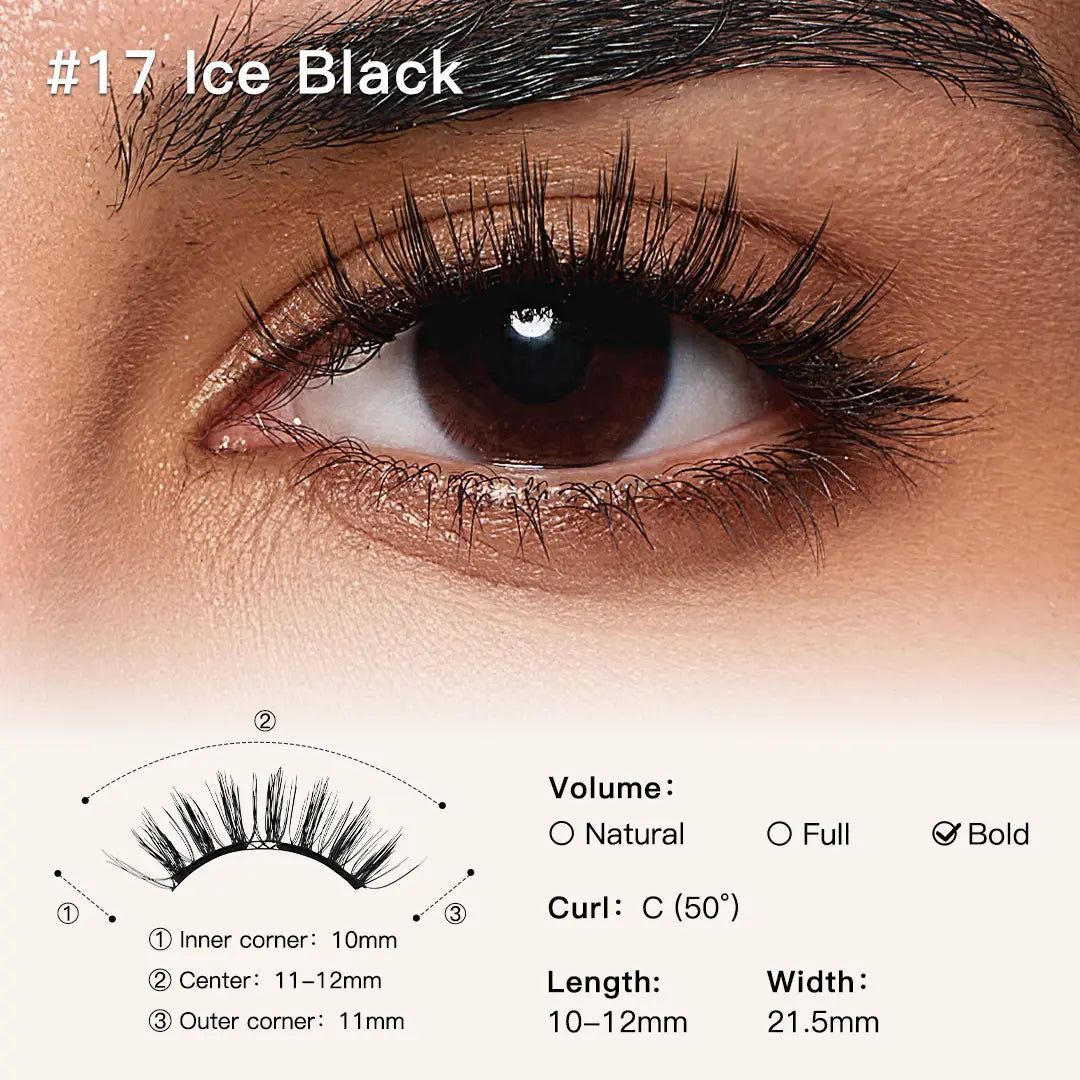 Magnetic Eyelashes with Applicator Kit— Glue-Free, Seconds Apply & All-Day Weightless Wear