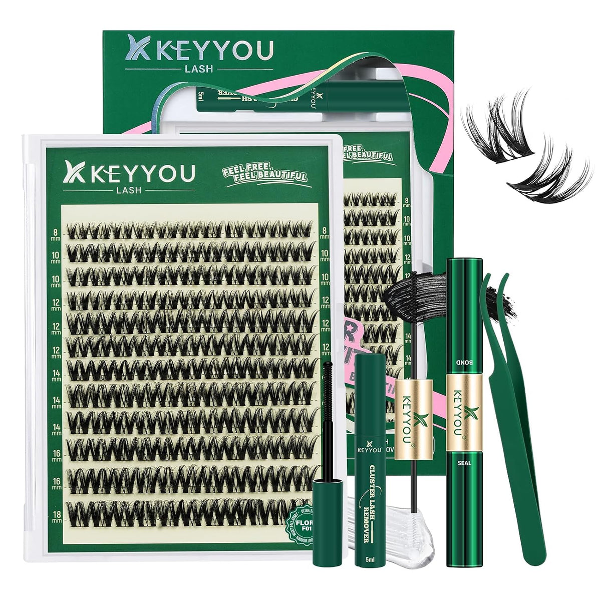 DIY Lash Extension Kit - Ultra-Thin Clusters For Salon-Style Volume