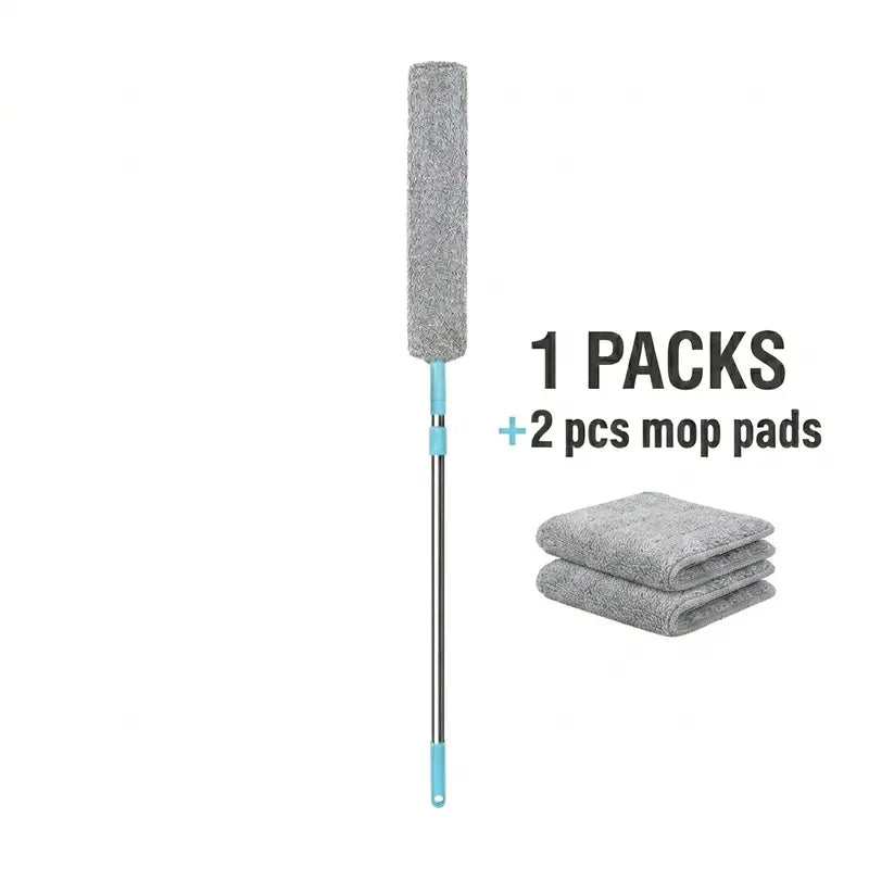 Reach Every Tight Gap: Extendable & Bendable Microfiber Dust Cleaner