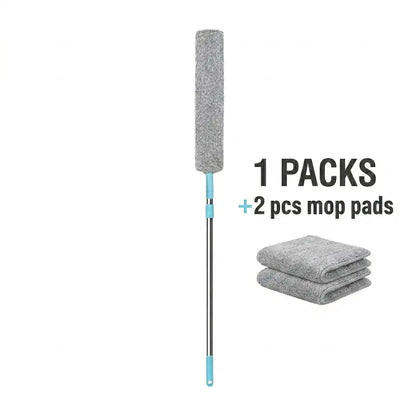 Reach Every Tight Gap: Extendable & Bendable Microfiber Dust Cleaner