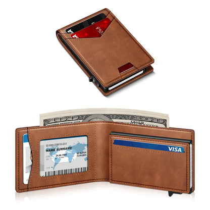 Instant Pop-Up RFID Blocking Minimalist Bifold Wallet