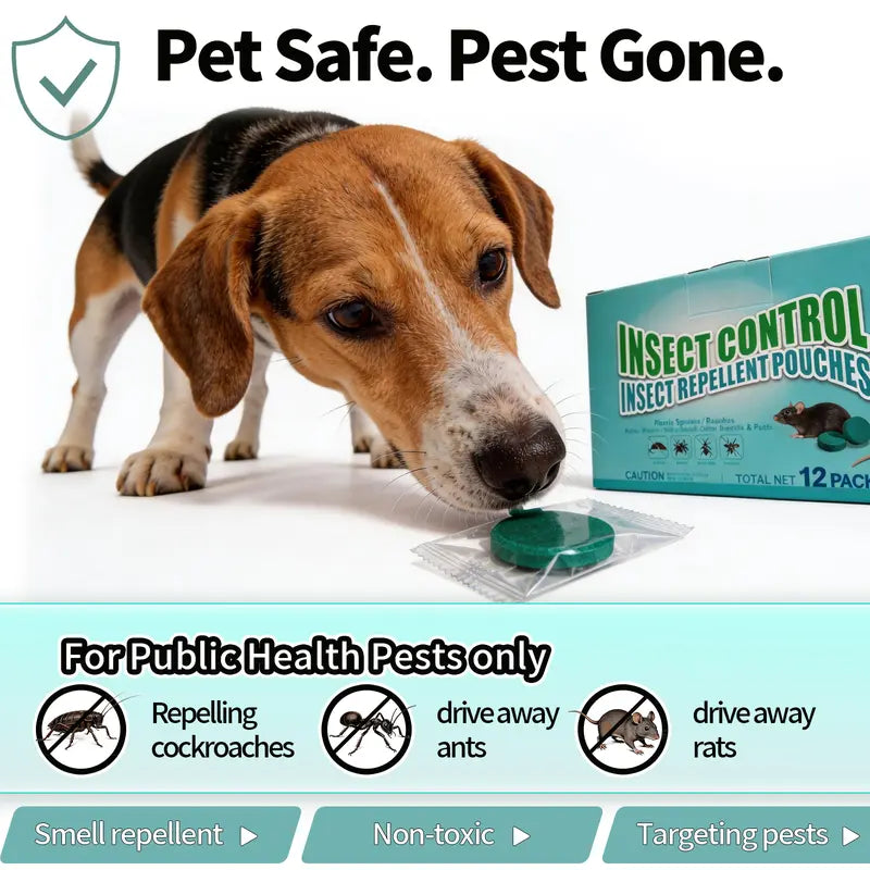 Natural Peppermint Rodent & Pest Repellent Tablets (12-Pack)