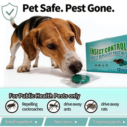 Natural Peppermint Rodent & Pest Repellent Tablets (12-Pack)