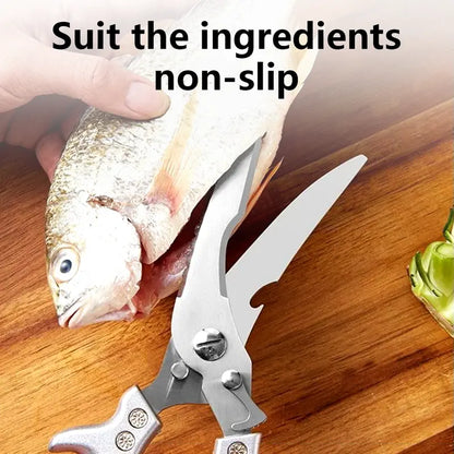 Heavy-Duty All-Metal Poultry Shears for Effortless Bone Cutting