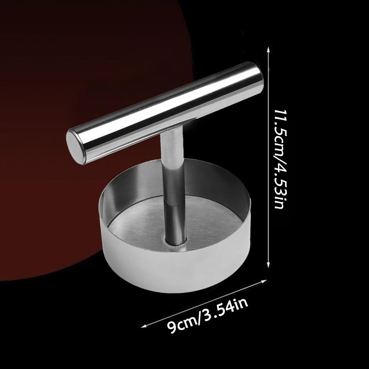 Professional Stainless Steel Burger Press for Perfect Uniform Patties