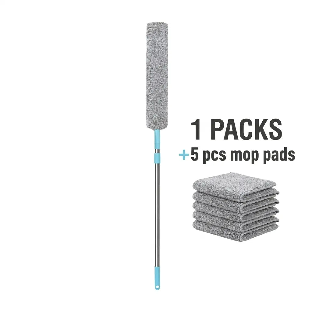 Reach Every Tight Gap: Extendable & Bendable Microfiber Dust Cleaner