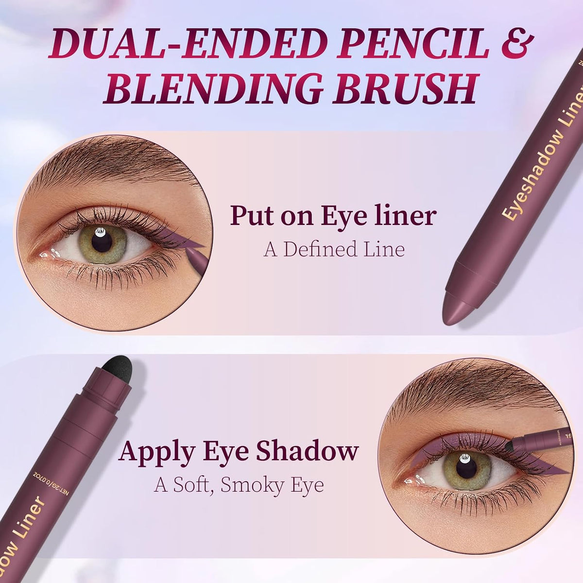 2-in-1 Shadow Liner Duo - Smokeshow & Gaze Set for Effortless Smoky Eye Definition