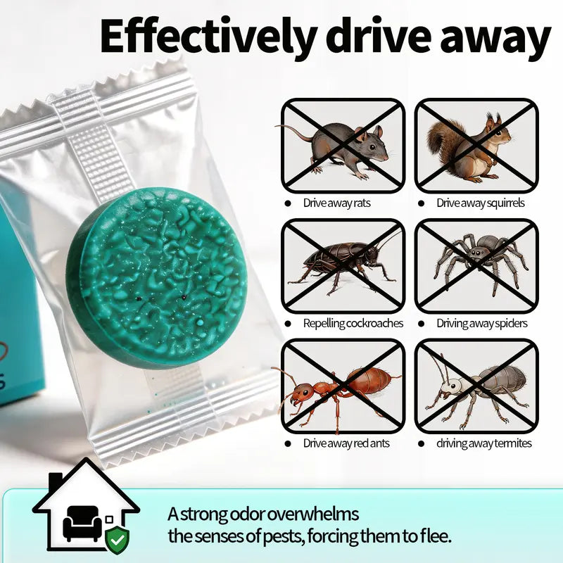 Natural Peppermint Rodent & Pest Repellent Tablets (12-Pack)