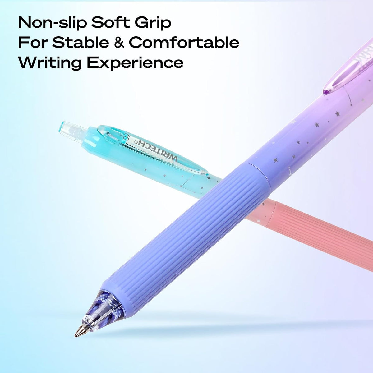 Ultra-Silent Retractable Gel Pens (0.7mm) – Smooth Quick-Dry Black Ink