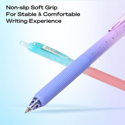 Ultra-Silent Retractable Gel Pens (0.7mm) – Smooth Quick-Dry Black Ink