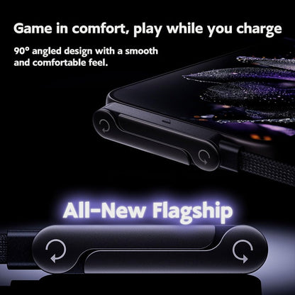 240W Fast Charging Cable with Built-in Invisible Phone Stand
