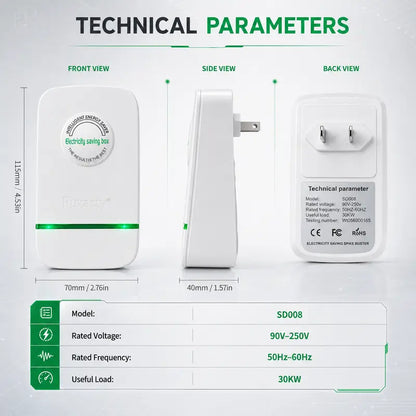 Smart Plug-In Electricity Saver – Stabilize Power & Reduce Waste Instantly