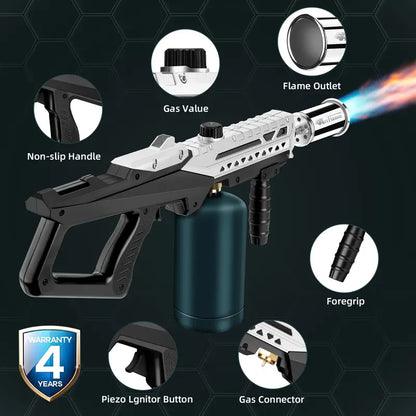 Powerful 800,000 BTU Tactical Propane Flame Gun Torch