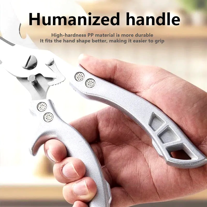 Heavy-Duty All-Metal Poultry Shears for Effortless Bone Cutting