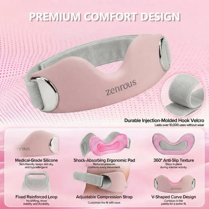 Targeted Silicone Patellar Tendon Strap for Instant Knee Pressure Relief & Shock Absorption