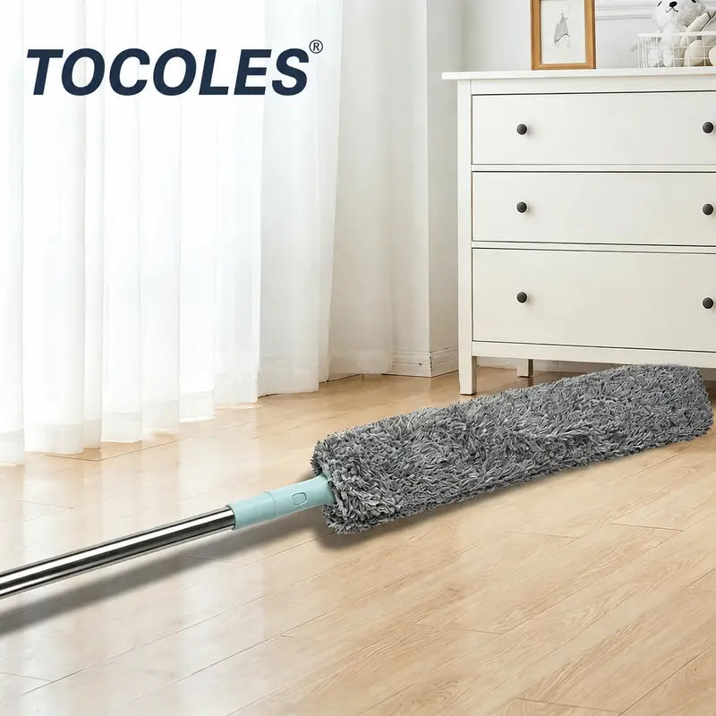Reach Every Tight Gap: Extendable & Bendable Microfiber Dust Cleaner