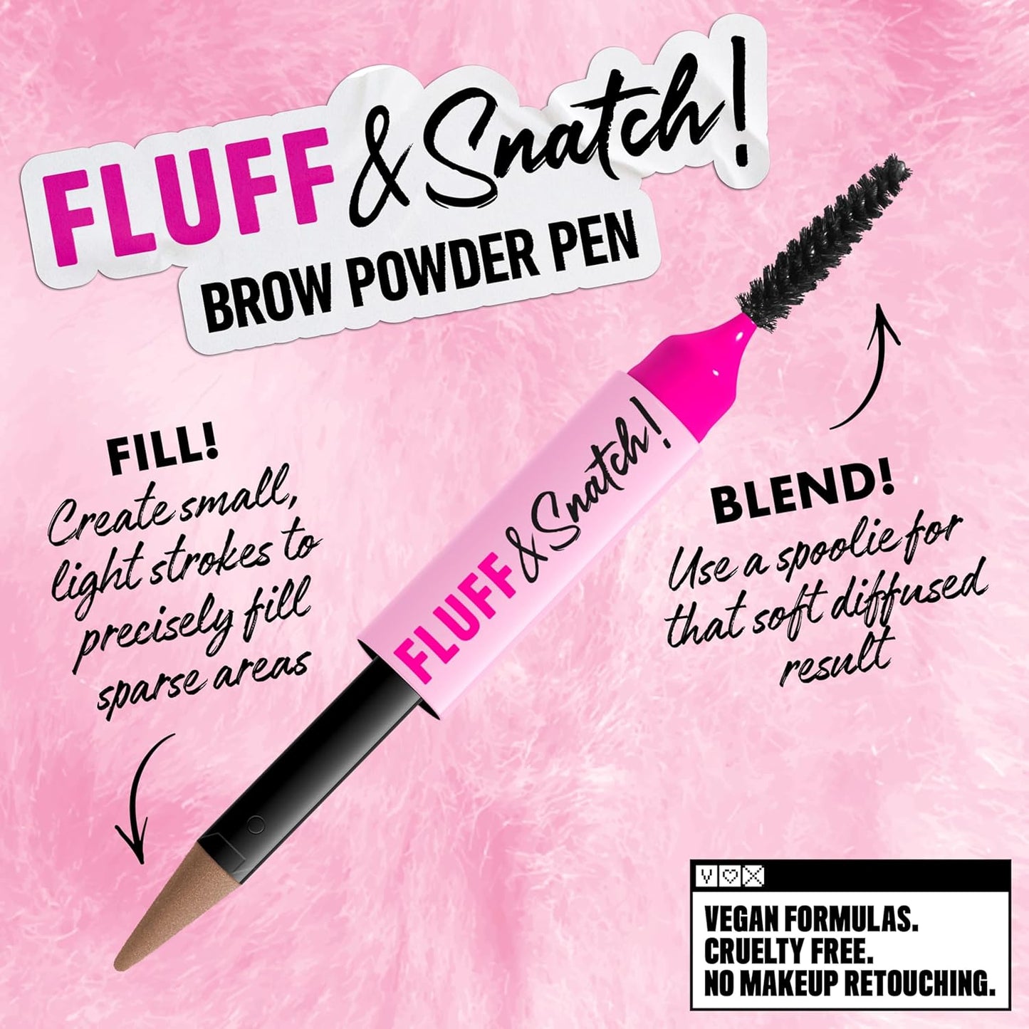 Eyebrow Powder Pen - Cream-To-Powder Formula For Fluffy Natural-Looking Brows