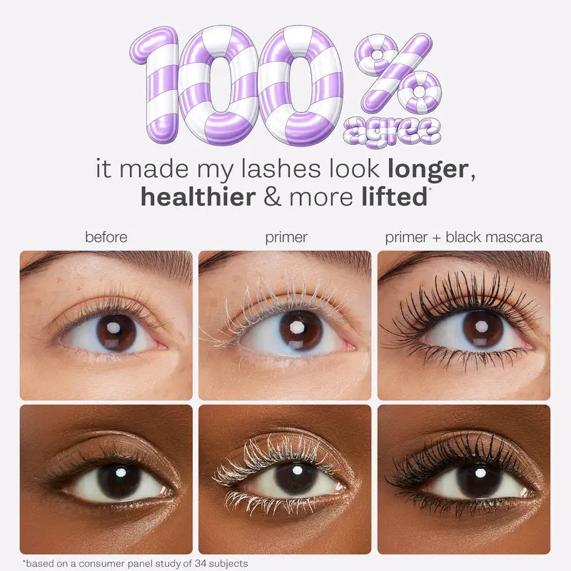 24H Smudge-Proof Tubing Mascara & Primer Duo for Instant Lash Extension