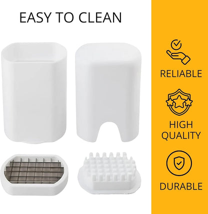 1-Press French Fry & Veggie Chopper for Effortless Kitchen Prep