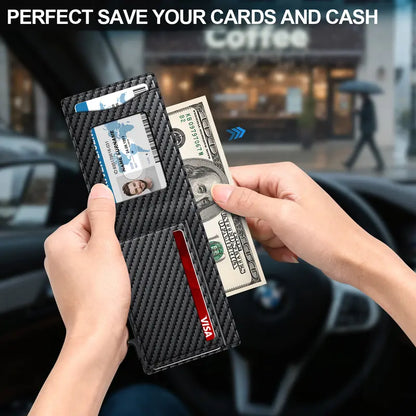 Instant Pop-Up RFID Blocking Minimalist Bifold Wallet