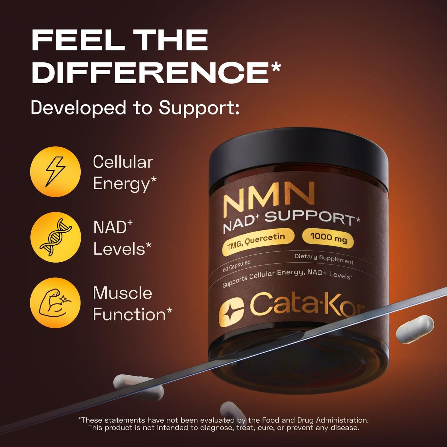 4-in-1 NMN Advanced Complex – NAD+ Booster with Resveratrol, Quercetin & TMG