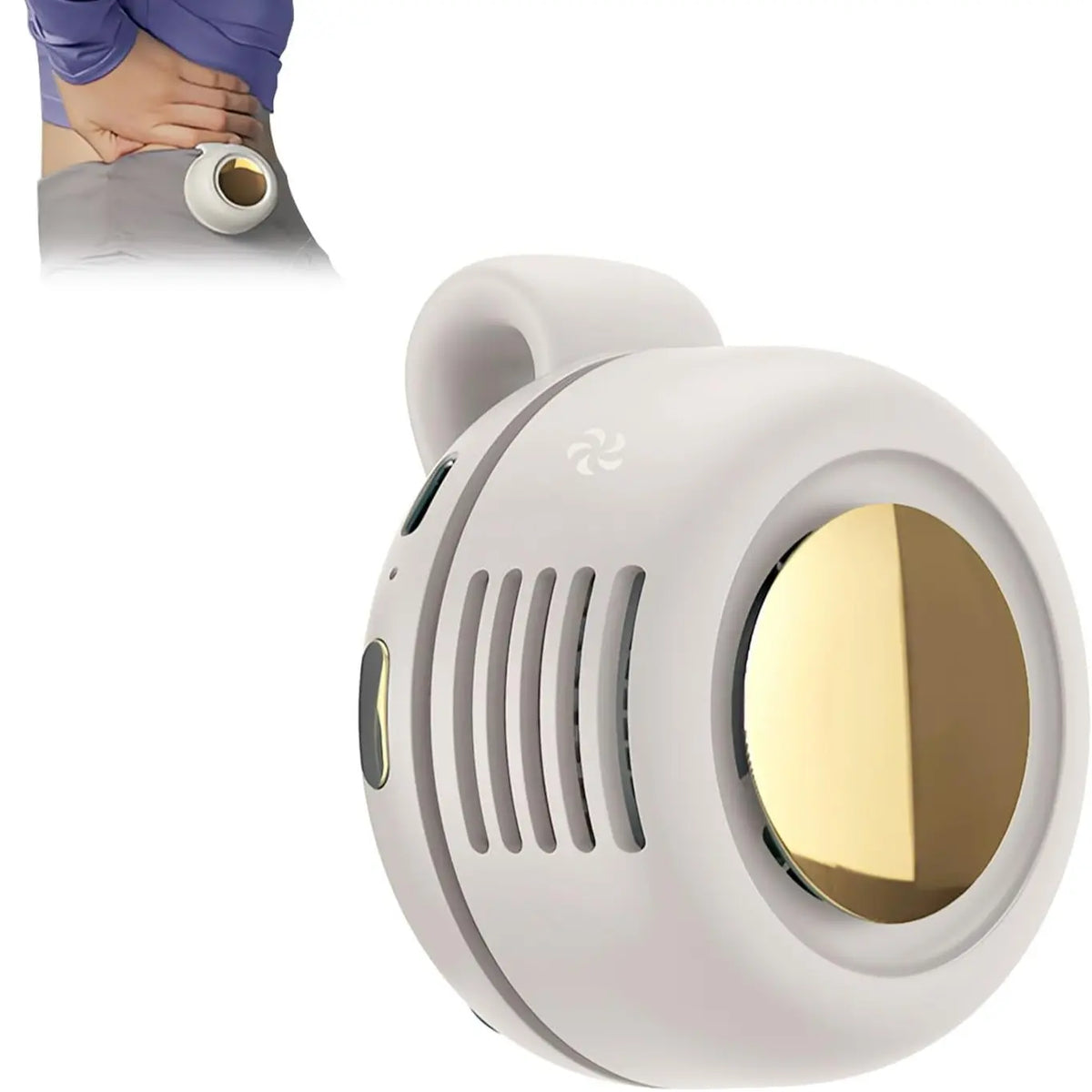 Mini Bladeless Portable Fan — USB Rechargeable & Safe Quiet Cooling