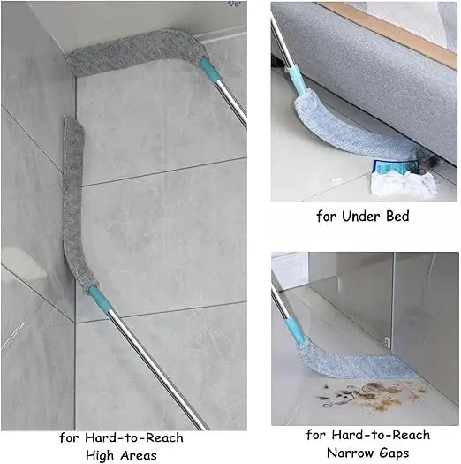 Reach Every Tight Gap: Extendable & Bendable Microfiber Dust Cleaner