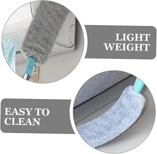 Reach Every Tight Gap: Extendable & Bendable Microfiber Dust Cleaner