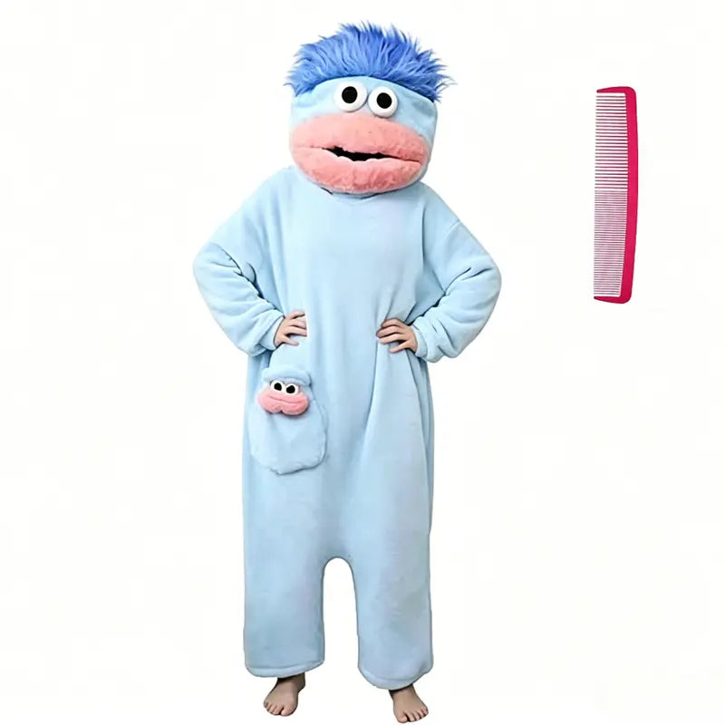 Ultra-Soft Monster Plush Onesie Pajamas for Cozy Cosplay & Lounging