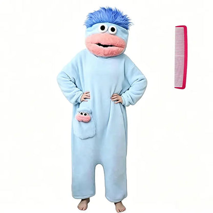 Ultra-Soft Monster Plush Onesie Pajamas for Cozy Cosplay & Lounging