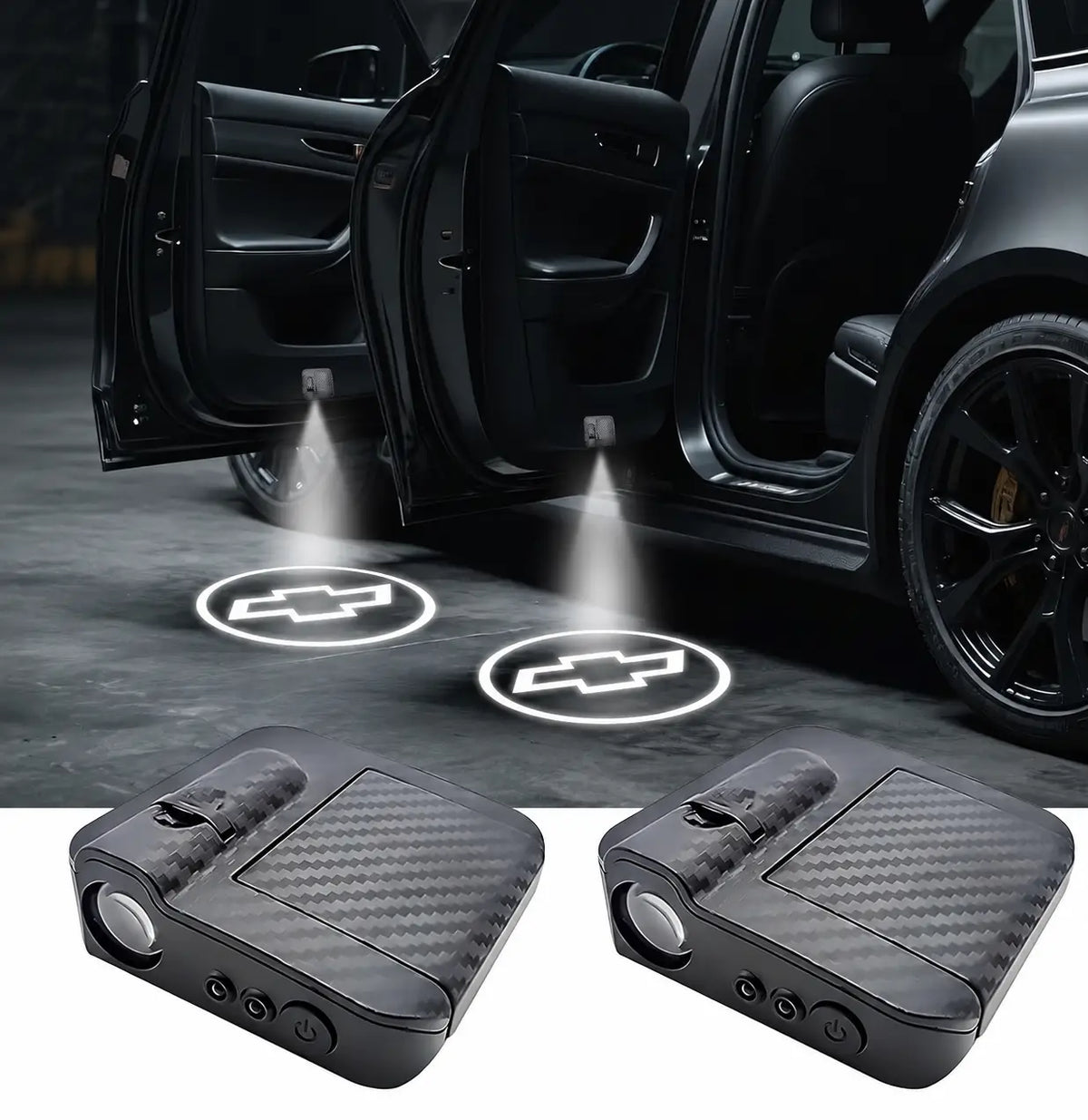 Custom Car Door LED Projector Light - Personalized Welcome Courtesy Projection | 4 Pack per Set