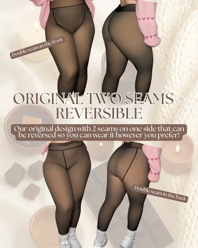 Fleece Lined Tights with Waist-Snatching Compression Band | Buy 1 Get 1 Free