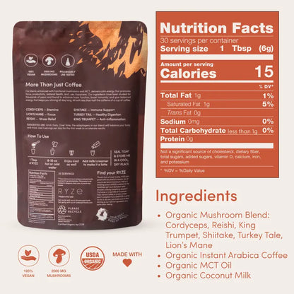 RYZE Organic Mushroom Coffee
