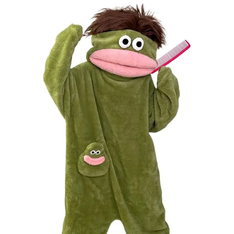 Ultra-Soft Monster Plush Onesie Pajamas for Cozy Cosplay & Lounging