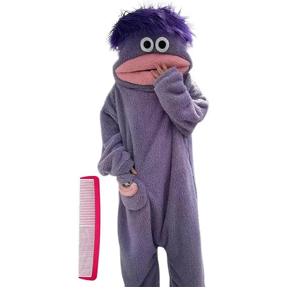 Ultra-Soft Monster Plush Onesie Pajamas for Cozy Cosplay & Lounging
