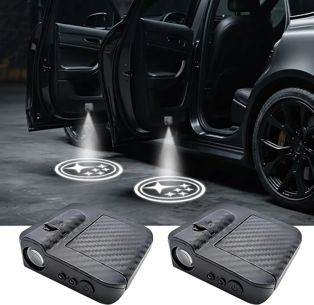 Custom Car Door LED Projector Light - Personalized Welcome Courtesy Projection | 4 Pack per Set
