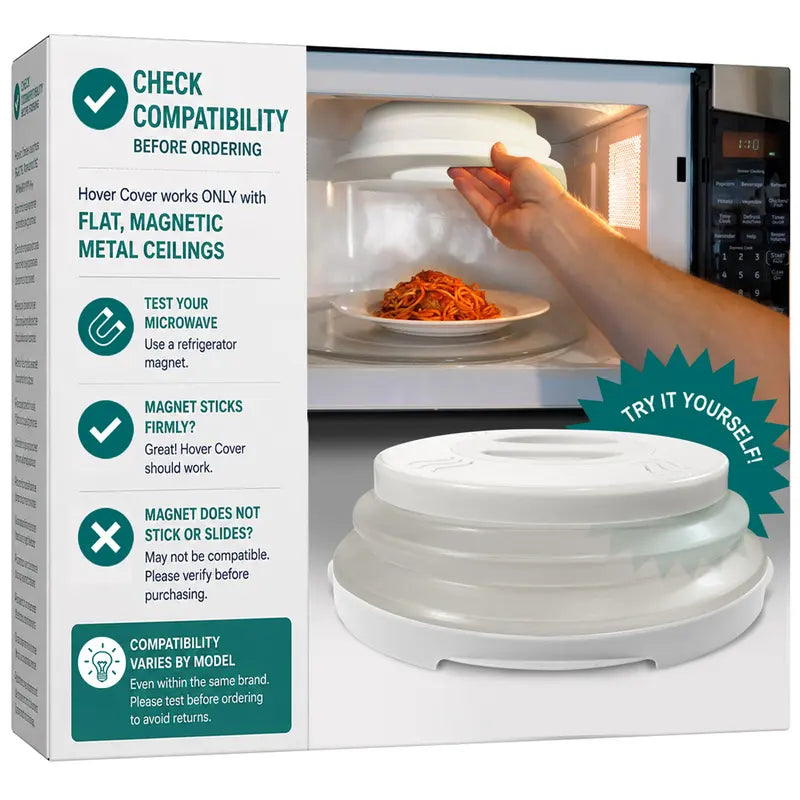 Magnetic Collapsible Microwave Splatter Cover