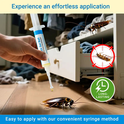 Fast Nest Elimination Cockroach Gel Bait Syringe Set | Buy 1 Get 1 Free